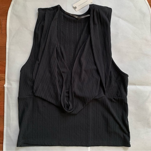 By Anthropologie Crop Cowl-Neck Top Size XL MSRP$ 58+ - Picture 4 of 6